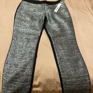 DKNY pants, black and silver, new
